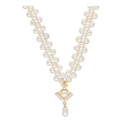 Pearl Heart Necklace Set | Enchanting Love Pearl Set