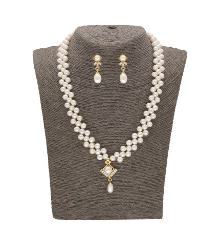 Pearl Heart Necklace Set | Enchanting Love Pearl Set