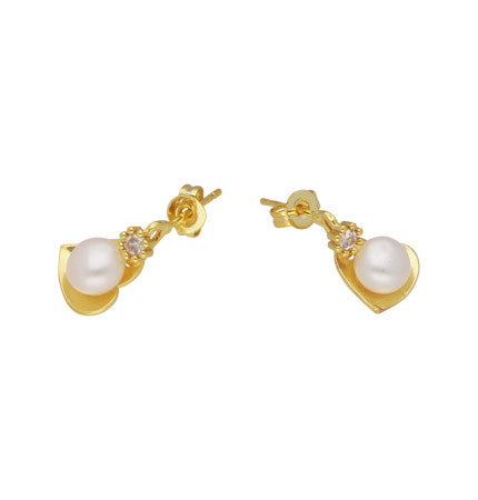 Pearl Serenade Earrings - White, AA Quality | Serenade Pearl Earrings