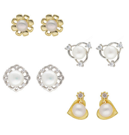 White Pearl Earrings | Everlasting Elegance Pearl Earrings