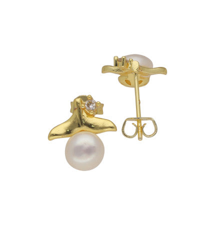 White Freshwater Pearl Earrings | Timeless Sentiment Pearl Earrings