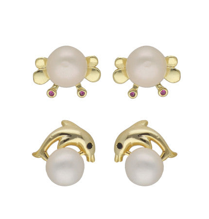 White Freshwater Pearl Earrings | Enchanting Charm Pearl Earrings