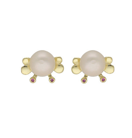 White Pearl Earrings - AA Quality | Modern Elegance Pearl Earrings