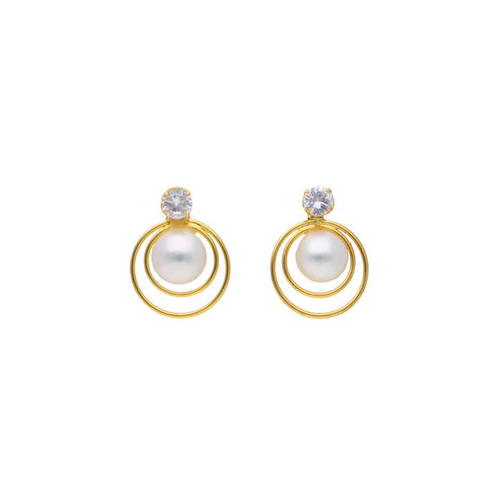 Freshwater Pearl and Color Stone Earrings Combo | Eternal Elegance 4-Pair Earring Combo