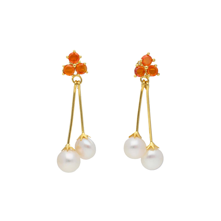 Freshwater Pearl and Color Stone Earrings Combo | Eternal Elegance 4-Pair Earring Combo