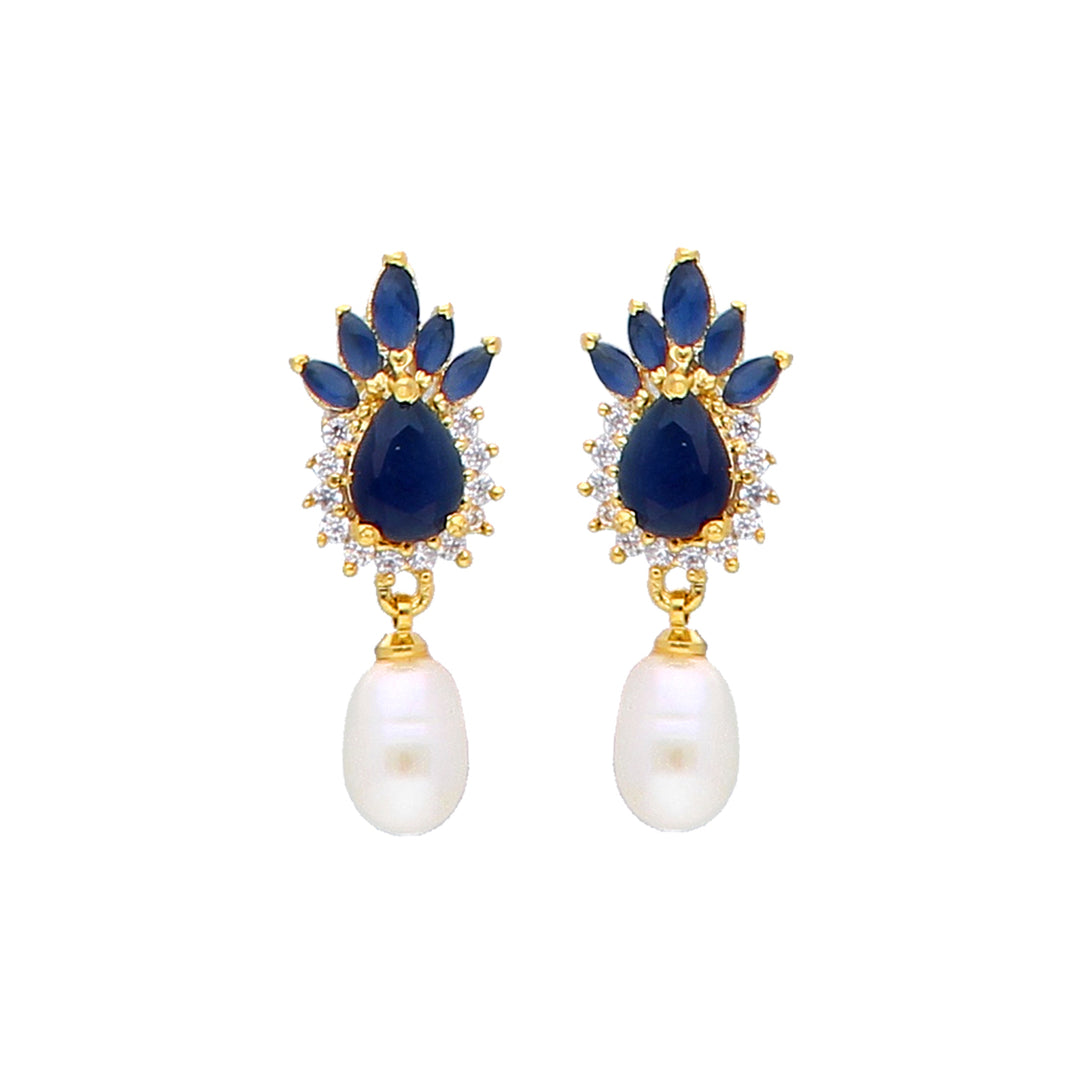 Freshwater Pearl and Color Stone Earring Combo | Enchanting Allure 4-Pair Earring Combo