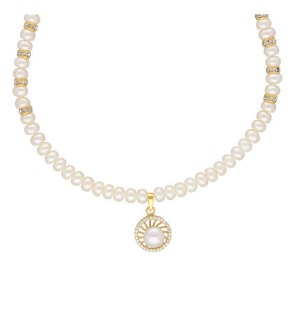 Silver Infinity Necklace with Pearl | Eternal Harmony 925 Sterling Silver Pendant Set