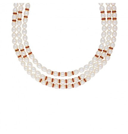 Pearl Necklace Set: White Oval, 5-6 MM, 16-18 Inch | Timeless White Oval Set