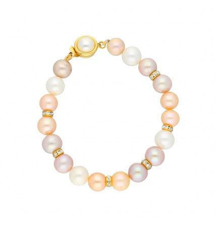 Multi-Color Pearl Bracelet | Radiant Spectrum Pearl Bracelet