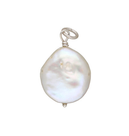 Sterling Silver Pendant with Mother of Pearl | Divine Monogram - D Silver Pendant