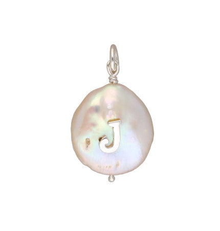 Mother of Pearl Pendant - White | Jewel of Elegance - J Silver Pendant