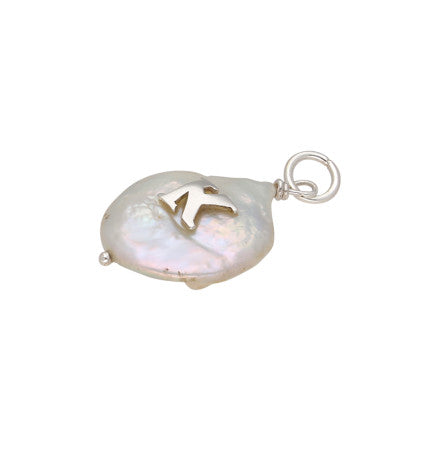 White Mother of Pearl Pendant | Key to Elegance - K Silver Pendant
