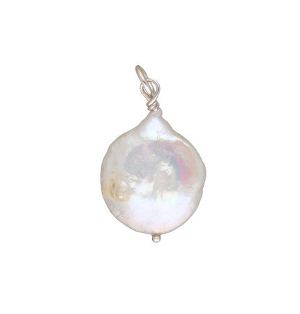 White Mother of Pearl Pendant | Key to Elegance - K Silver Pendant