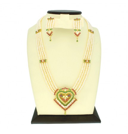 Pearl Tassel Necklace Set | Timeless Splendor Exclusive Necklace Set
