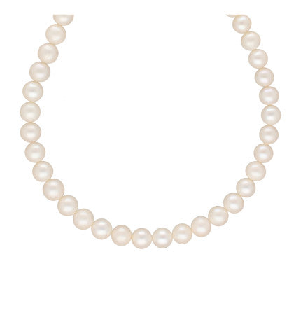 AAA Quality Round Pearl Necklace | Classic Simplicity 1 Line Round Pearl Necklace