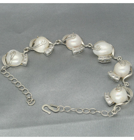 White Tumble Pearl Bracelet | Timeless Chic - Pearl Bracelet