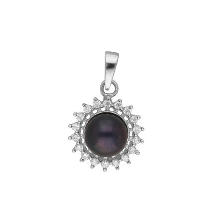 Silver Pearl Pendant | Misty Elegance - Silver Pearl Pendant