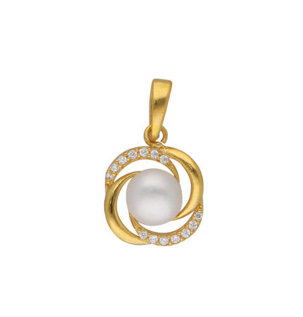 Pearl Pendant in Sterling Silver | Timeless Opulence - Silver Designer Pearl Pendant