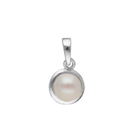 925 Sterling Silver Pearl Pendant with Freshwater Pearls | Ethereal Harmony - Silver Pearl Pendant