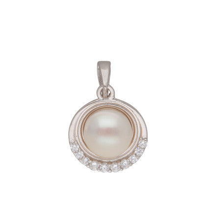 Sterling Silver Pearl Pendant | Pure Radiance - Silver Pearl Pendant