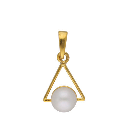 White Pearl Sterling Silver Pendant | Timeless Simplicity - Silver Pearl Pendant