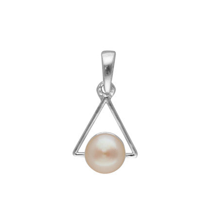 Lightweight Silver Pearl Pendant | Ethereal Radiance - Silver Lightweight Pearl Pendant