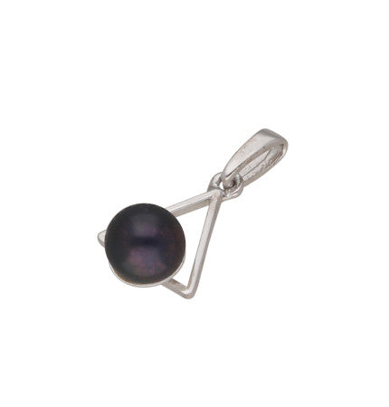 Gray Pearl Pendant - 925 Sterling Silver | Timeless Grace - Silver Pearl Pendant