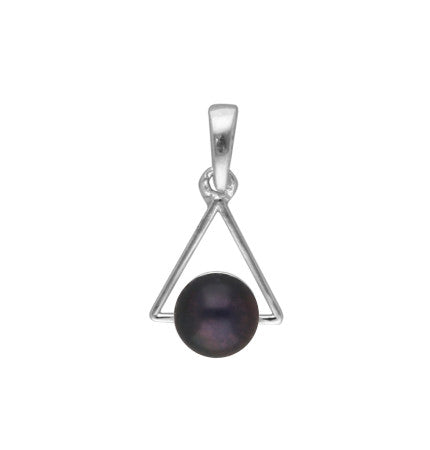 Gray Pearl Pendant - 925 Sterling Silver | Timeless Grace - Silver Pearl Pendant