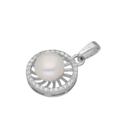 925 Sterling Silver Pearl Pendant | Ethereal Elegance - Silver Pearl Pendant