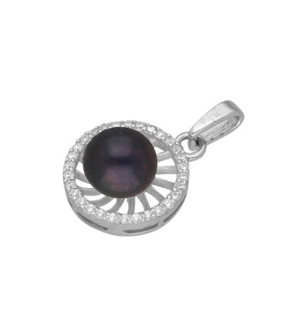Gray Pearl Pendant - Sterling Silver | Timeless Elegance - Silver Pearl Pendant