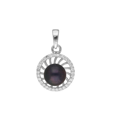 Gray Pearl Pendant - Sterling Silver | Timeless Elegance - Silver Pearl Pendant