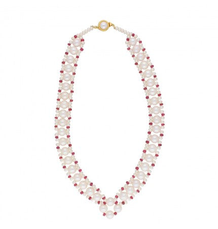 AAA Freshwater Pearl Necklace Set | Enchanting Pink Harmony Set