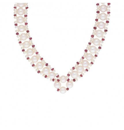AAA Freshwater Pearl Necklace Set | Enchanting Pink Harmony Set