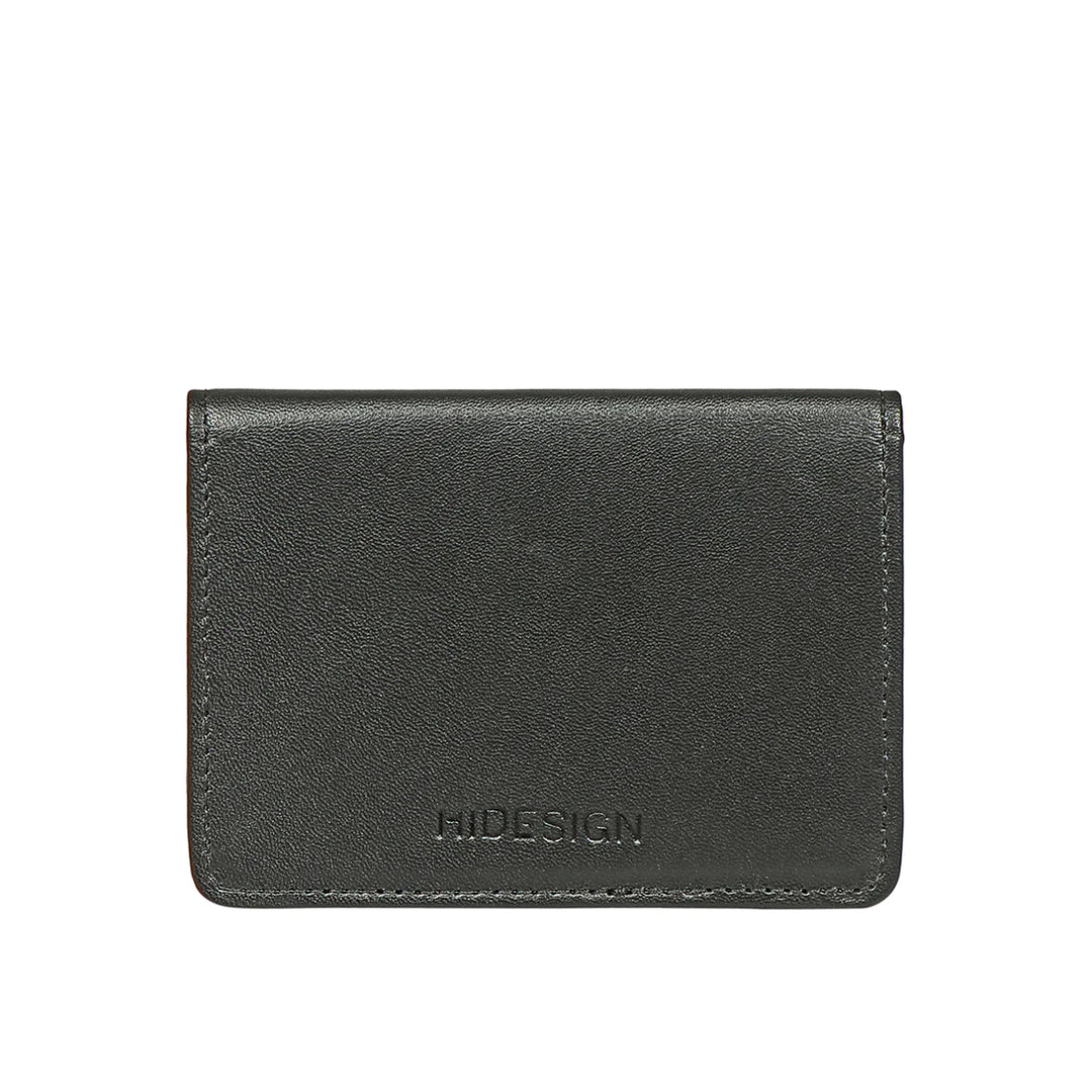 Men's Brown Leather Card Holder | Embossed Contrast Card Holder