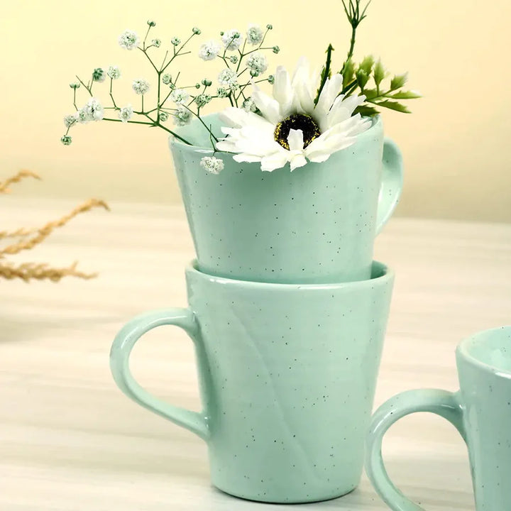 Green Ceramic Coffee Mugs | Ceramic Coffee Mugs - Lemon Green