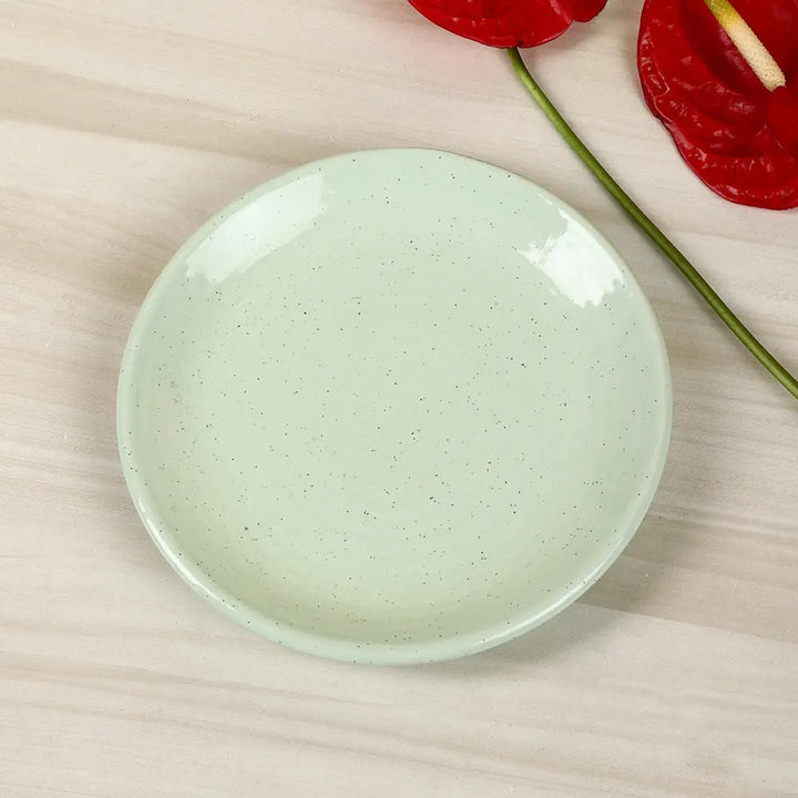 Pastel Green Ceramic Dinner Set | Handmade Ceramic Dinner Set of 10 Pcs - Pastel Green