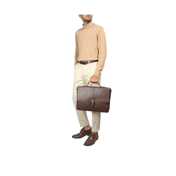 Brown Laptop Briefcase | Svelte Elegance Laptop Briefcase