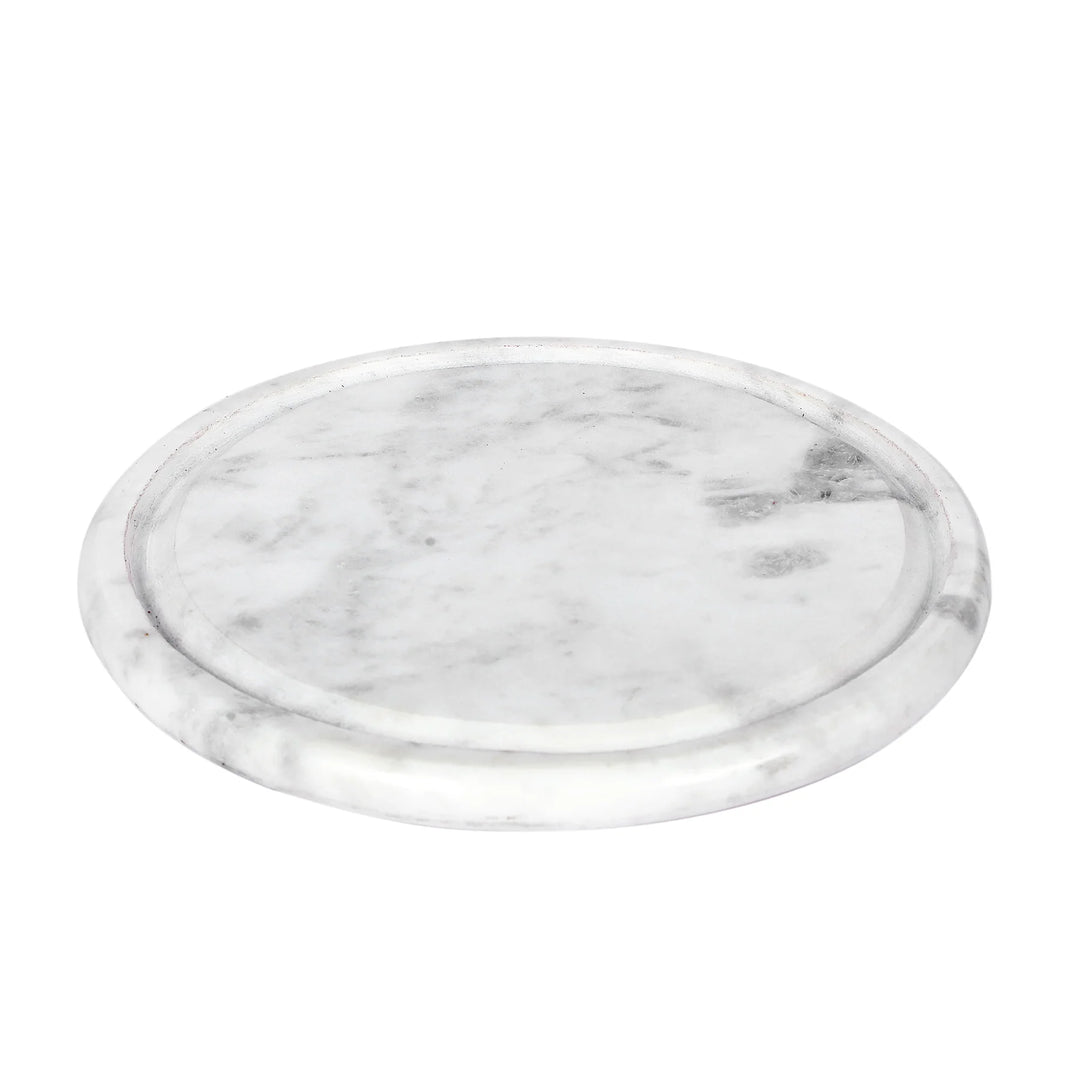 Circular Serving Board with Cover | Exquisite Circular Serving Board with Glass Cover