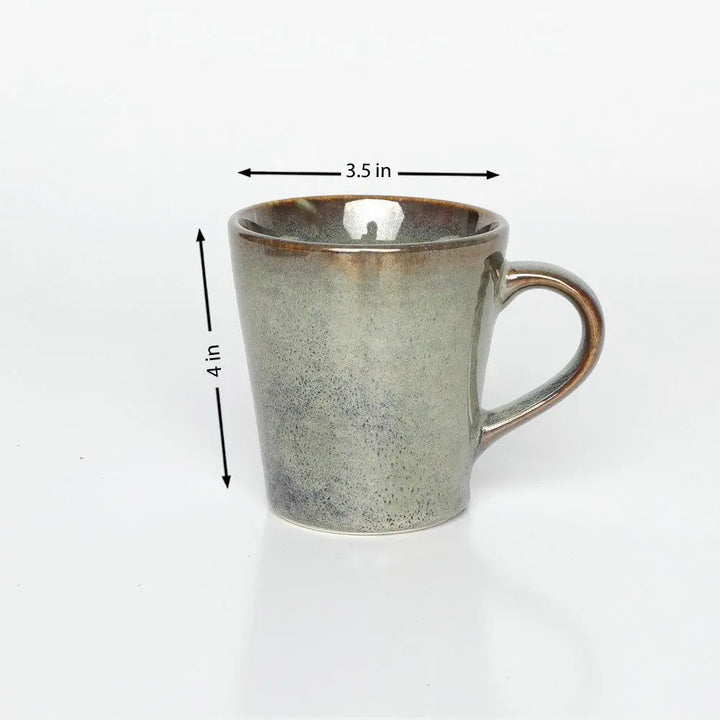 Ceramic Coffee Mugs | Light Green Ceramic Coffee Mugs