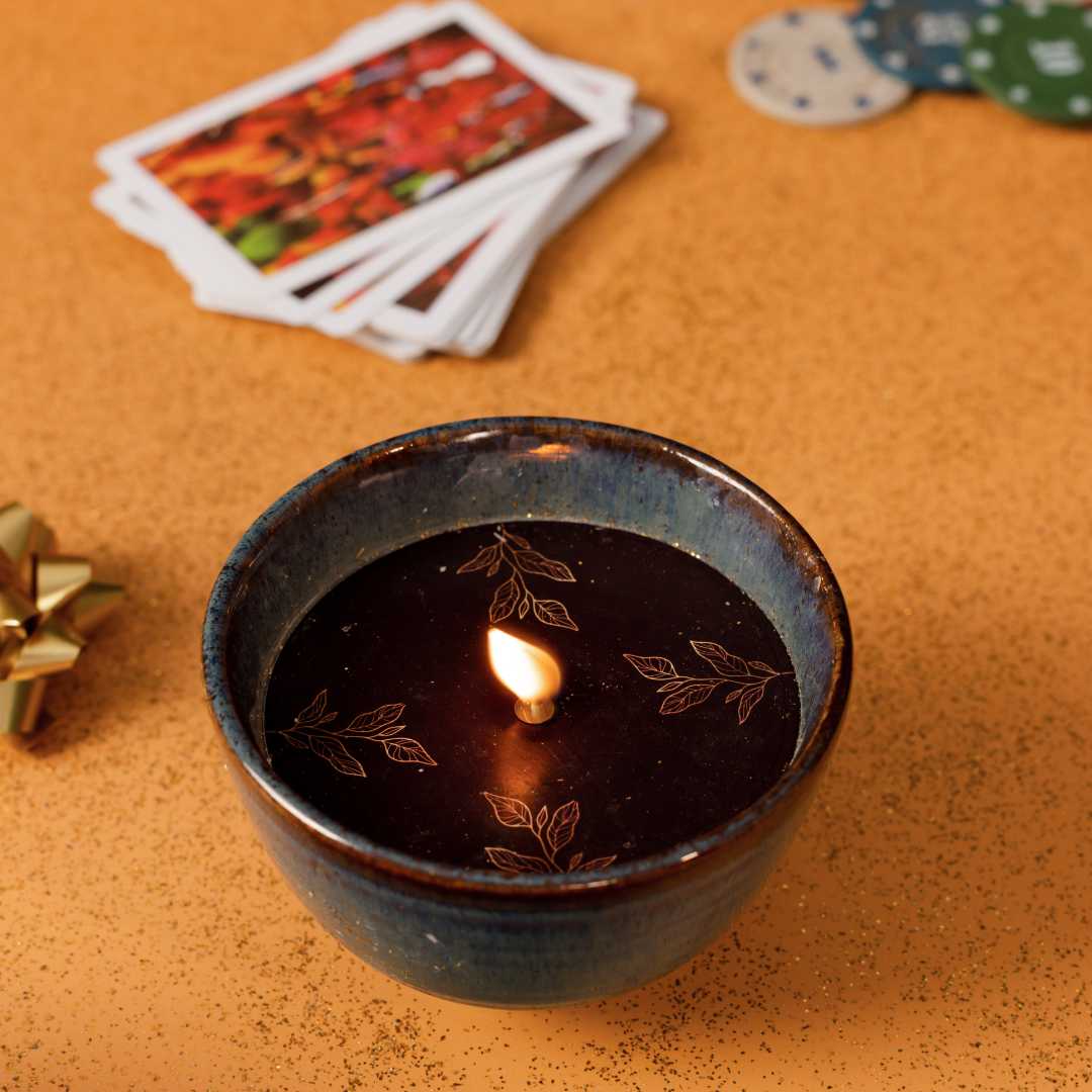 Ceramic Scented Wax Candle Bowl | Premium Ceramic Bowl Scented wax Candle