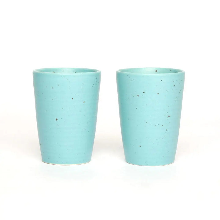 Handmade Ceramic Drinking Glass - Blue Color | Handmade Ceramic Drinking Glass - Sky Blue