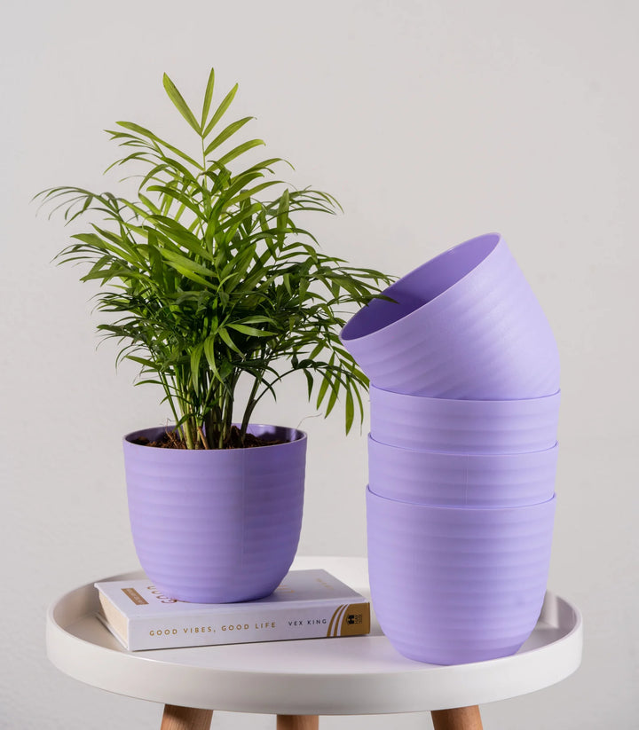 Fiber Planters with Matte Finish | Purple Wave Fiber Planters with Matte Finish