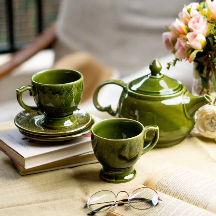 Green Ceramic Mugs | Premium Ceramic Mugs - Olive Green