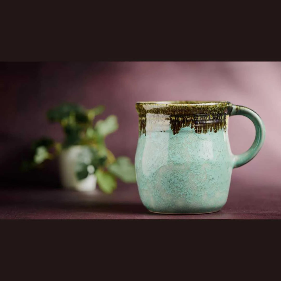 Handmade Ceramic Beer Mugs - Aqua | Premium Handmade Ceramic Beer Mugs - Aqua