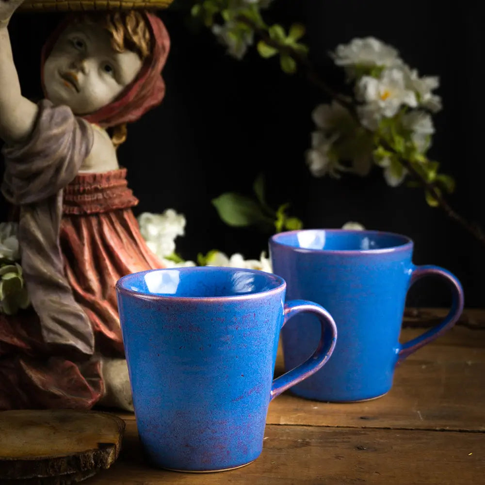 Blue Ceramic Mugs | Exclusive Ceramic Mugs - Madagascar Blue