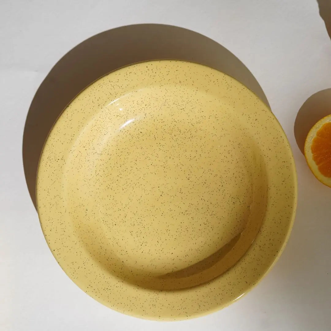 Yellow Ceramic Pasta Bowl | Handmade Ceramic Pasta Bowl - Yellow