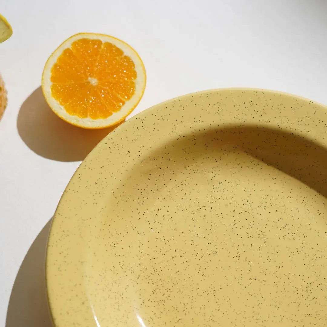 Handmade Ceramic Pasta Bowl Set | Handmade Ceramic Pasta Bowl Set of 6 - Yellow