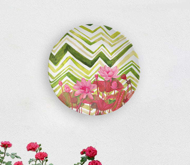 Bohemian Floral Decorative Ceramic Wall Plate