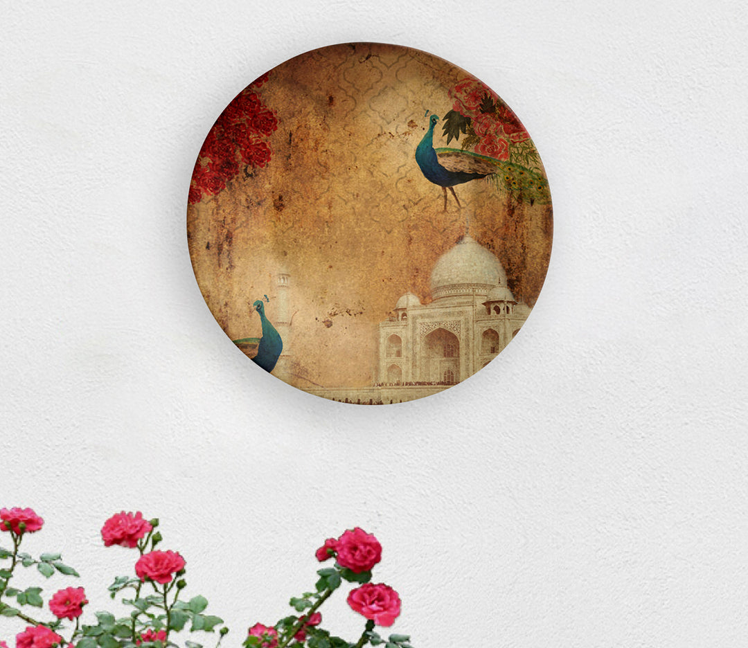 Ceramic Taj Mahal Decorative Wall Plate