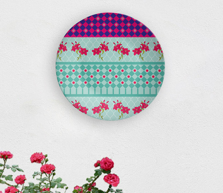 Happy Petals Ceramic Wall Plate